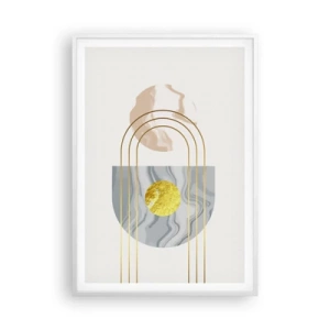 Plakát v bílém rámu - Jas a zářivost - 70x100 cm