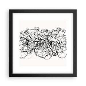 Plakát v černém rámu - Společně v týmu - 30x30 cm