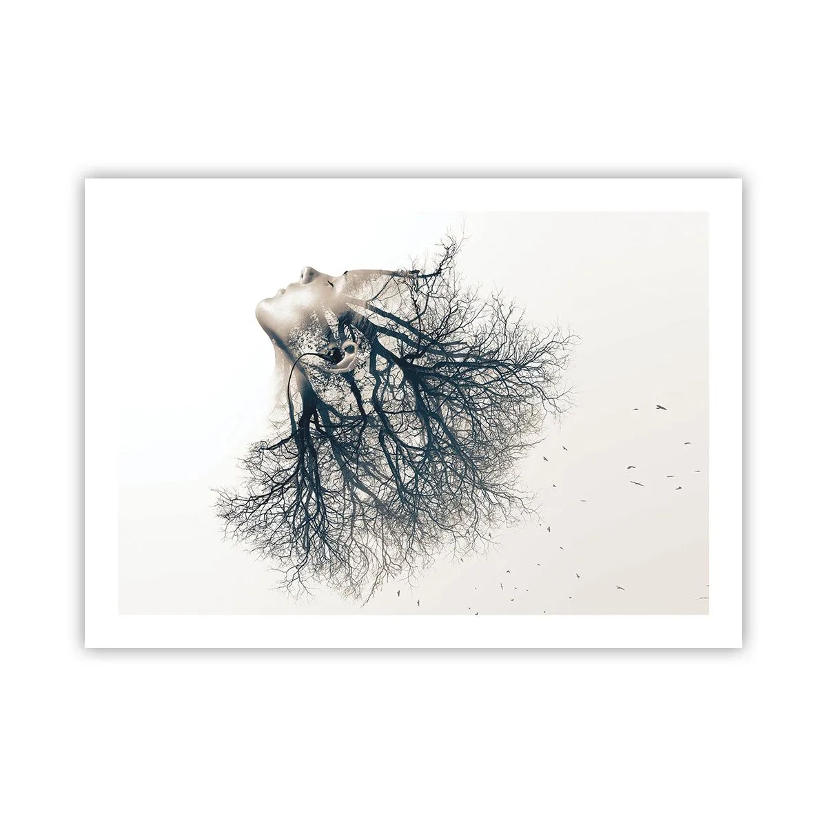 Plakát - Okouzlená šepotem stromu - 70x50 cm