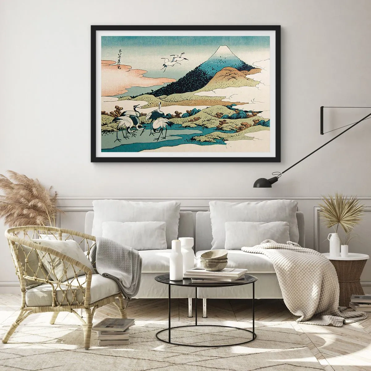 Plakát v černém rámu - V japonském duchu - 91x61 cm