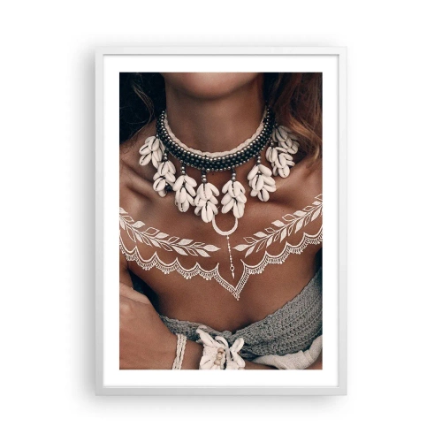 Plakát v bílém rámu - Talismany, rituály ženskosti - 50x70 cm