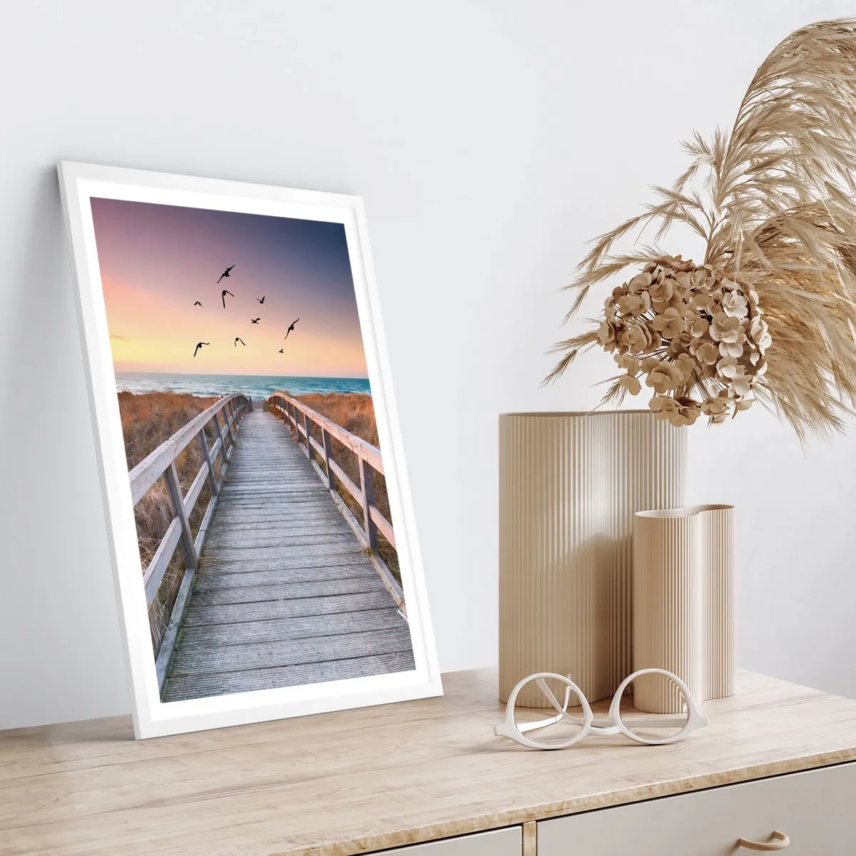 Plakát v bílém rámu - Prostor pro vzestupy - 61x91 cm