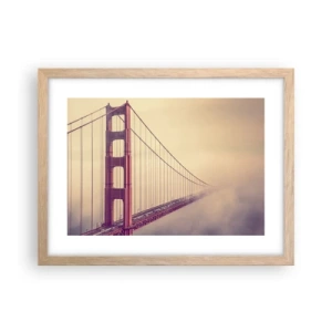 Plakát v rámu světlý dub - Mezi nebem a zemí - 40x30 cm