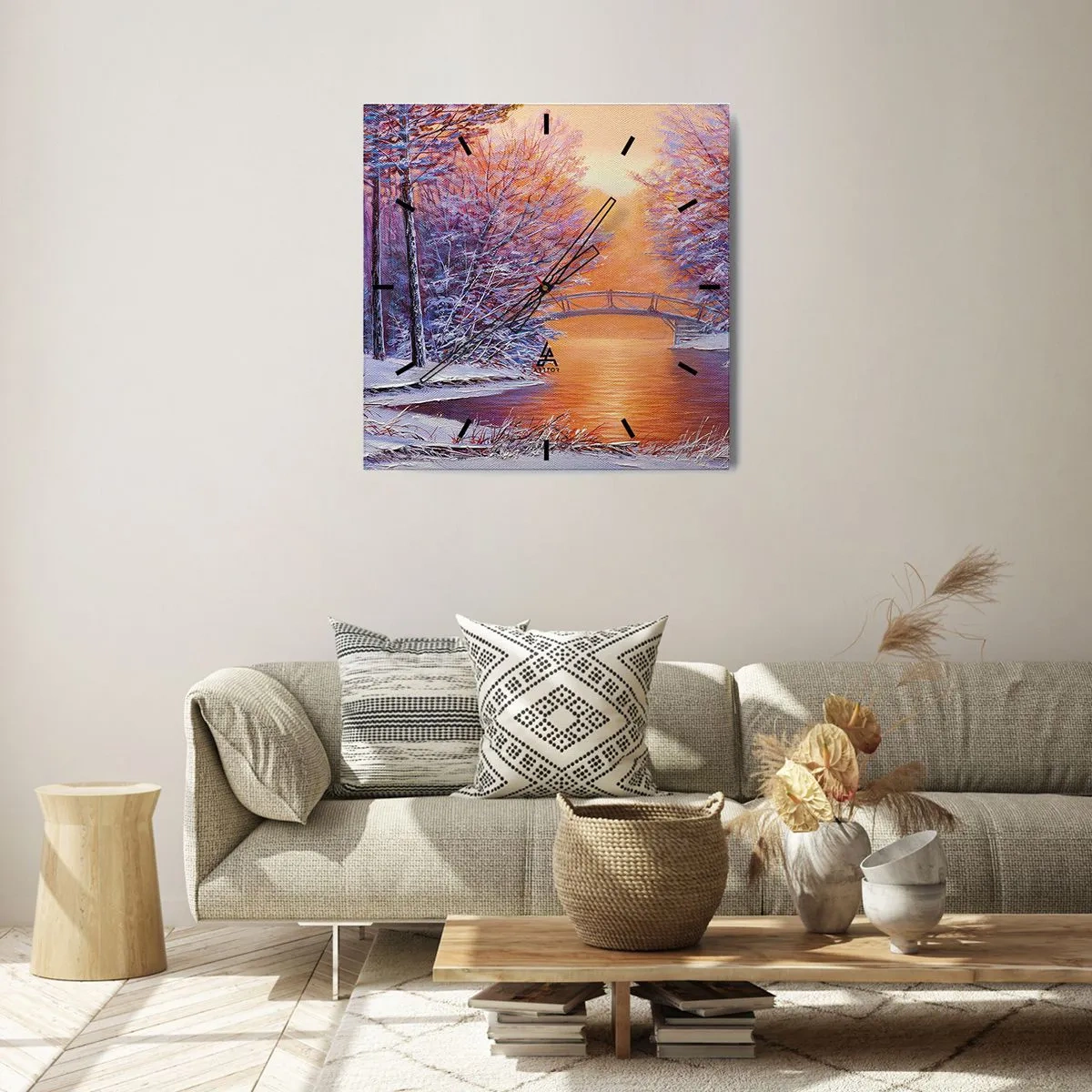 Nástěnné hodiny - Sejdeme se zde - 30x30 cm