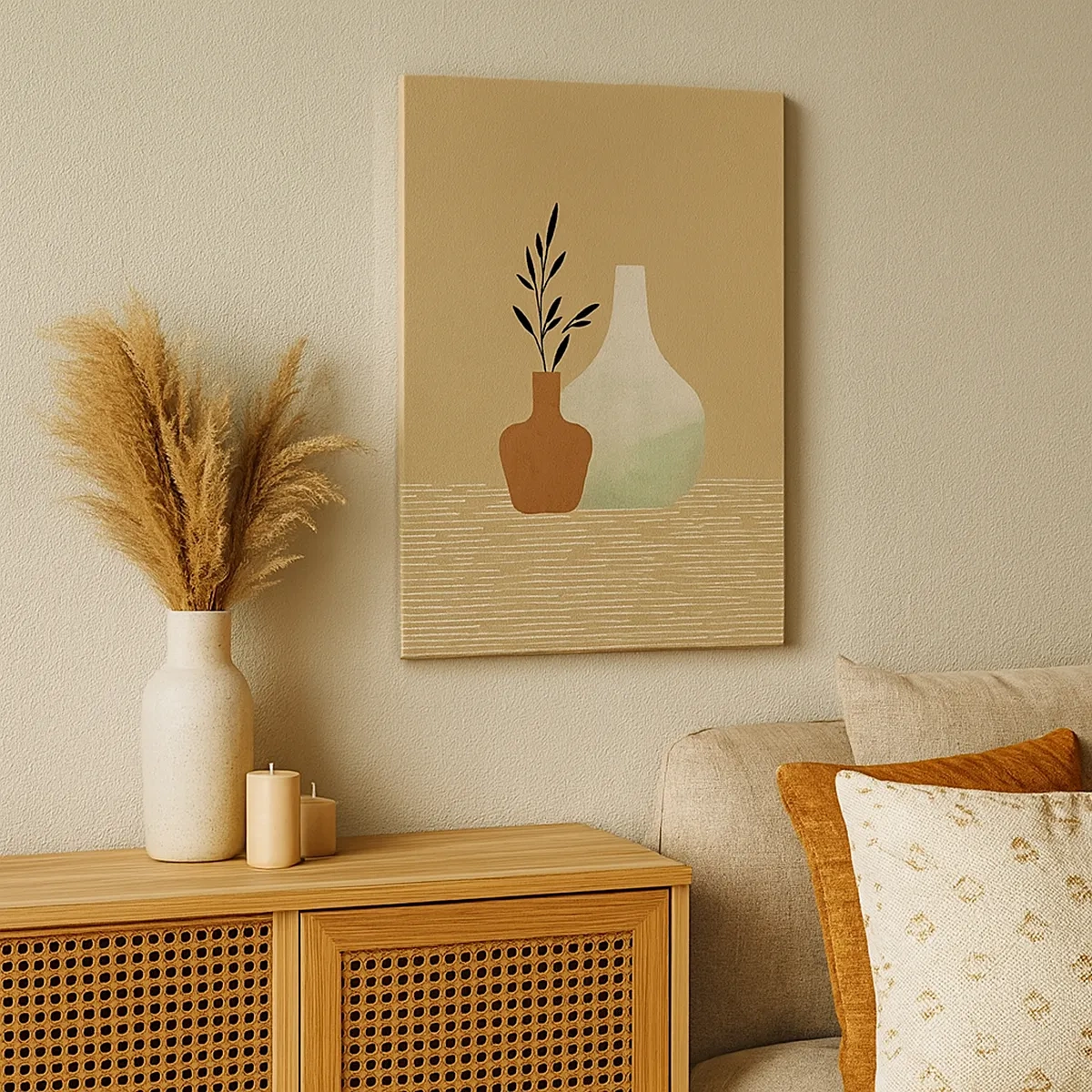 Obraz na plátně - Váza a její myšlenka - 50x70 cm