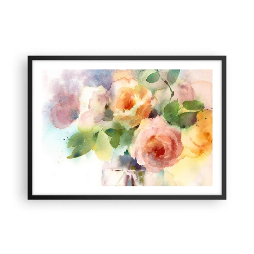 Plakát v černém rámu - Jemné jako akvarel - 70x50 cm