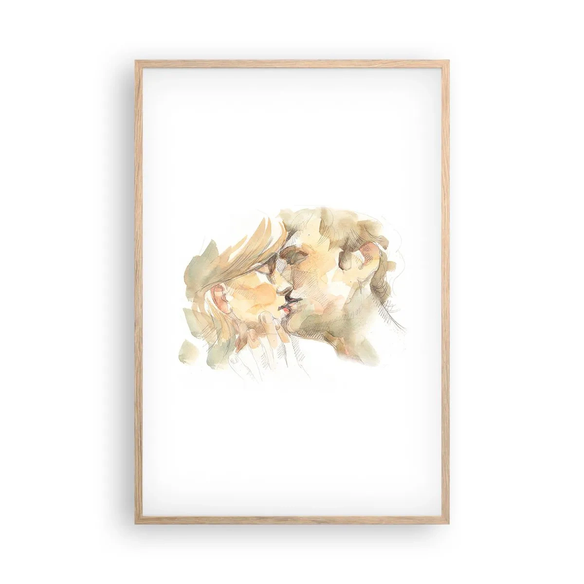 Plakát v rámu světlý dub - Nalezena polovina? - 61x91 cm