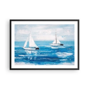 Plakát v černém rámu - S přítelem po boku - 70x50 cm