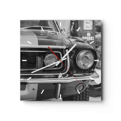 Nástěnné hodiny - Divoká jízda - 30x30 cm