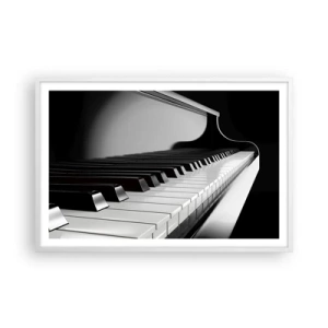Plakát v bílém rámu - Harmonie tvarů a barev - 91x61 cm