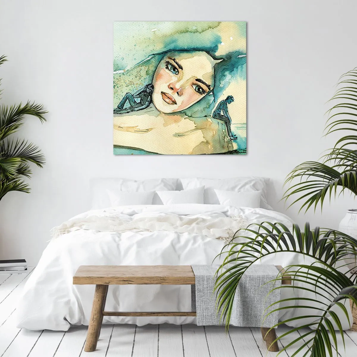 Obraz na plátně - Am I blue? - 60x60 cm