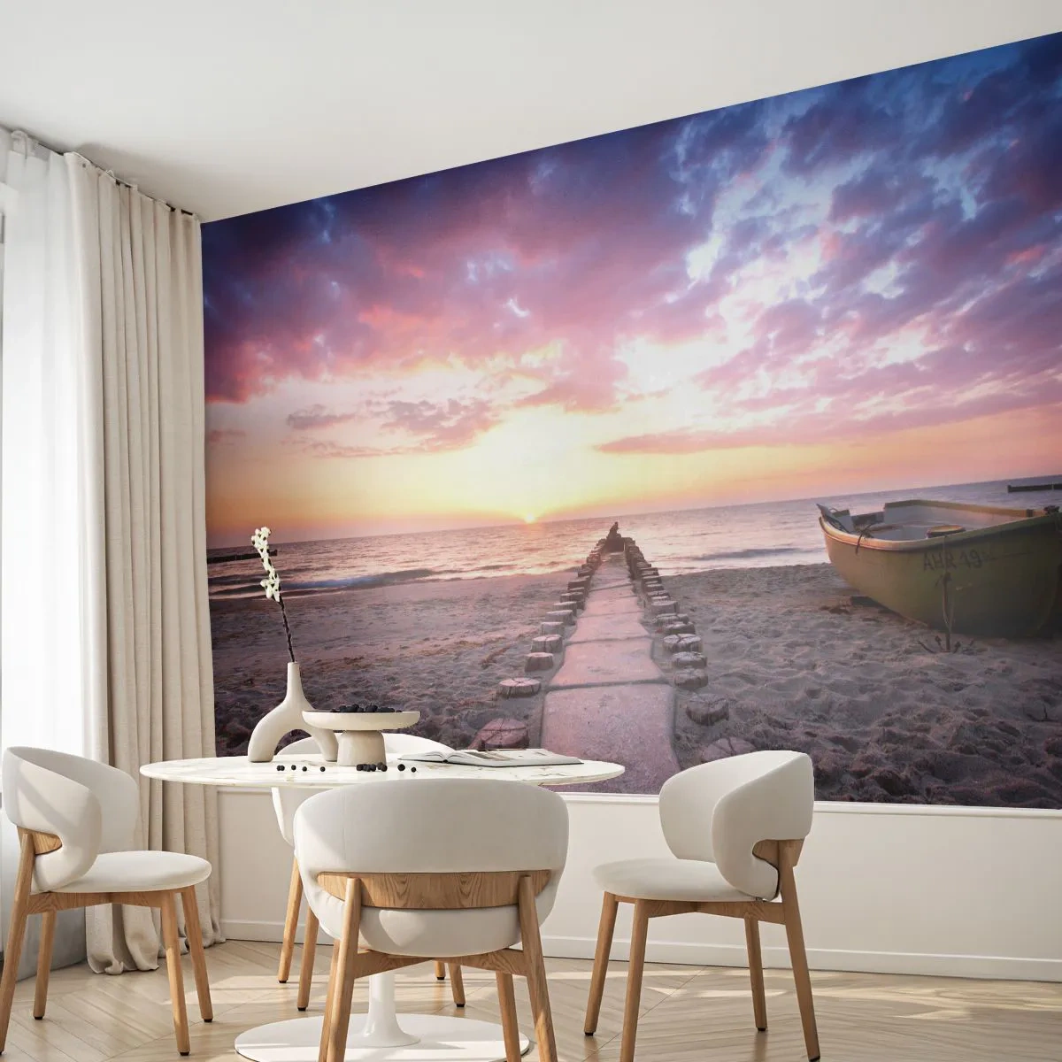Fototapeta Samolepicí Deluxe Sticker - Okamžik hlubokého prožitku - Krajina, Moře, Pláž - 100x70 cm