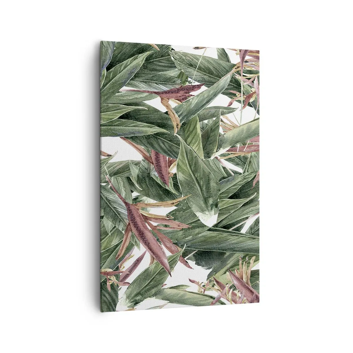 Obraz na plátně - Smaragdově-liliové houští - 80x120 cm