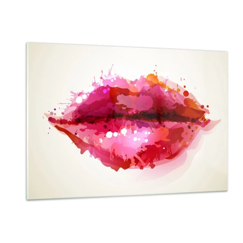 Obraz na skle - Červenější než červená - 120x80 cm