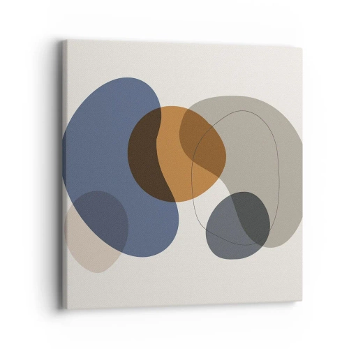 Obraz na plátně - Kapky barev - 40x40 cm