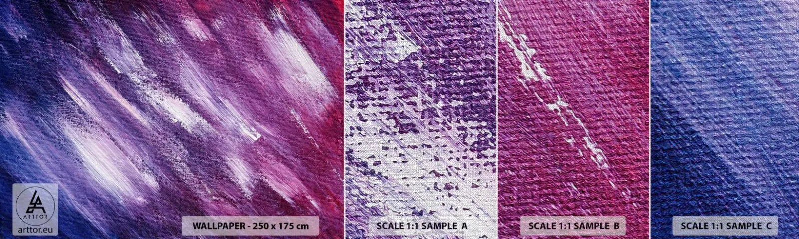 Vzor Fototapety Premium Canvas - Když fouká sluneční vítr - Abstrakce, Kus, Moderní vzor - 100x30 cm