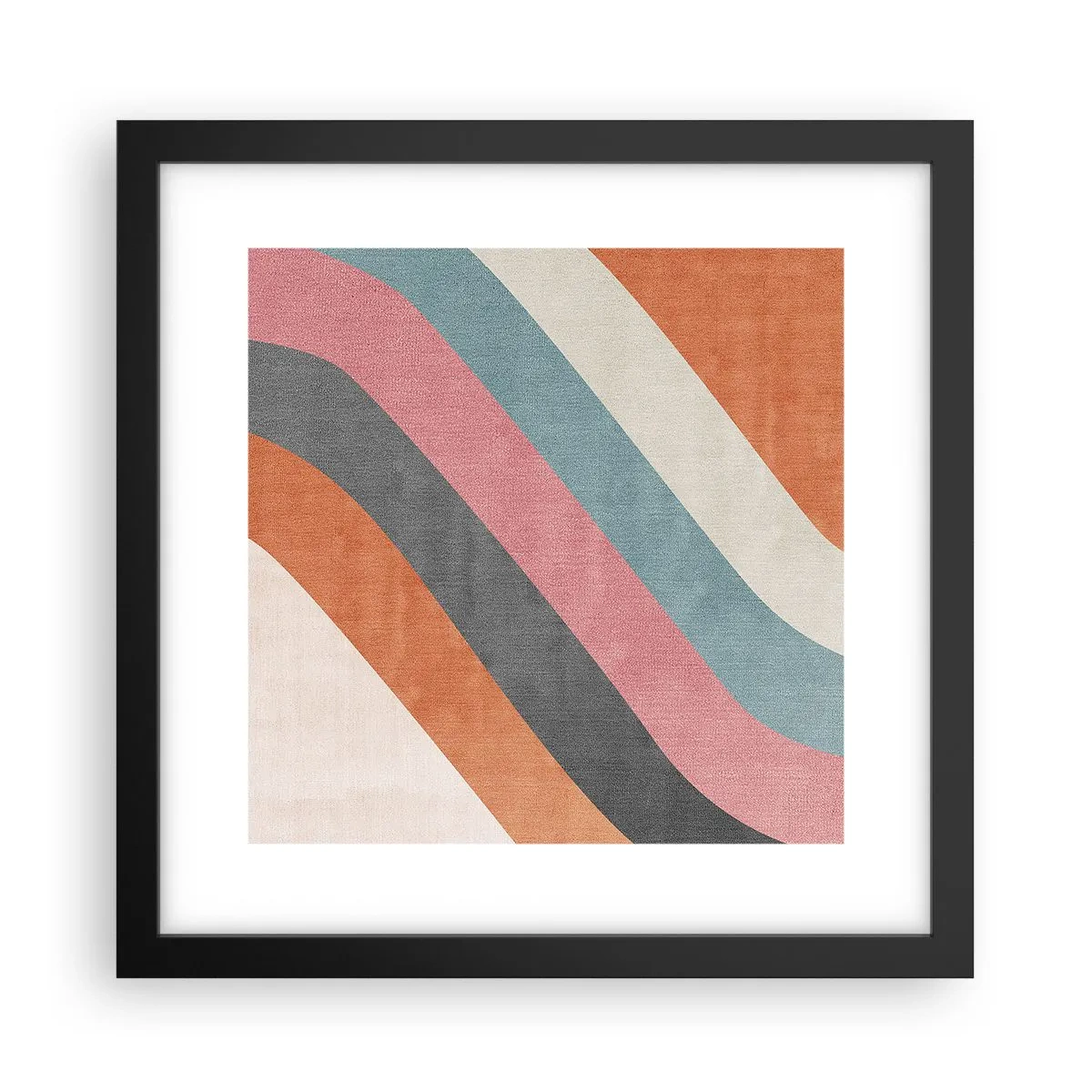 Plakát v černém rámu - Diagonální kompozice – pohyb - 30x30 cm
