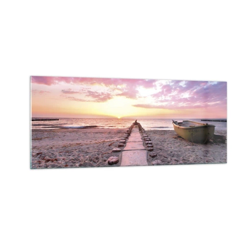 Obraz na skle - Okamžik hlubokého prožitku - 100x40 cm