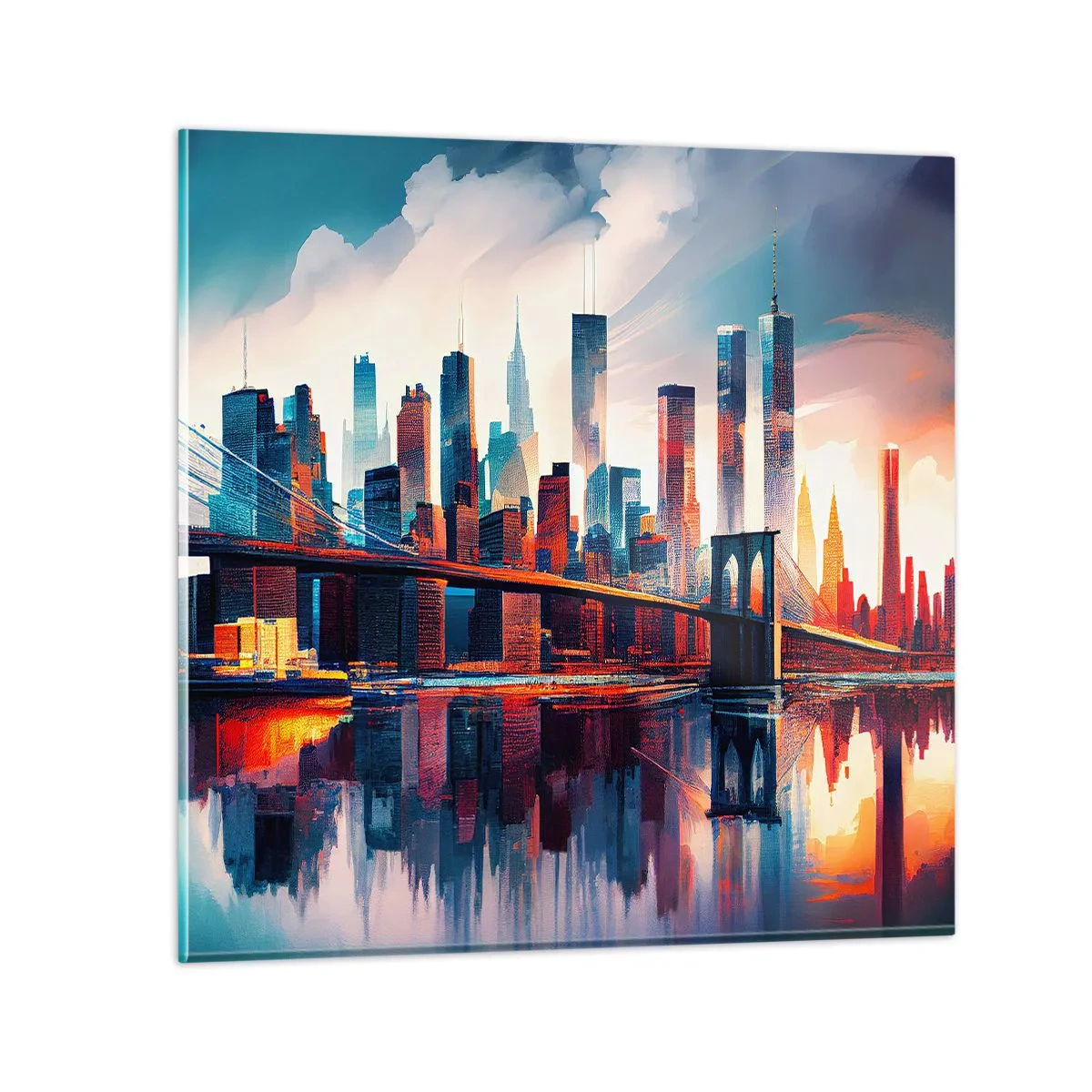 Obraz na skle - Famózní New York - 40x40 cm