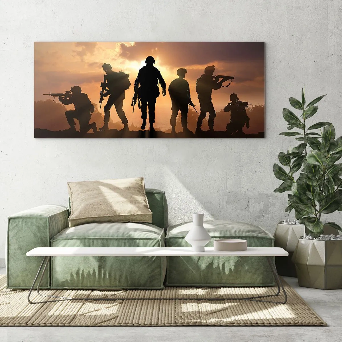Obraz na skle - Brothers in arms - 120x50 cm
