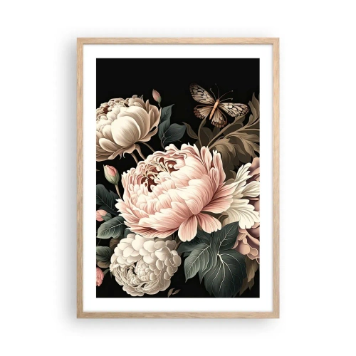 Plakát v rámu světlý dub - V barokním stylu - 50x70 cm