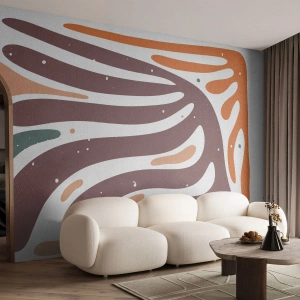 Fototapeta Premium Sand - Organická a radiální kompozice - Boho, Minimalismus, Kus - 450x315 cm