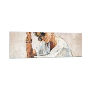 Obraz na skle - Portrét v plném slunci - 160x50 cm