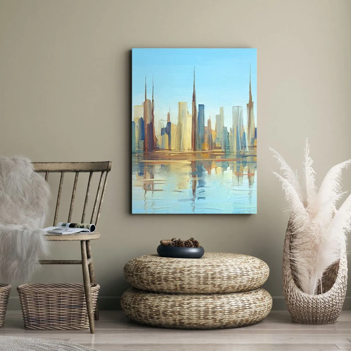 Obraz na plátně - Prosluněná metropole - 70x100 cm