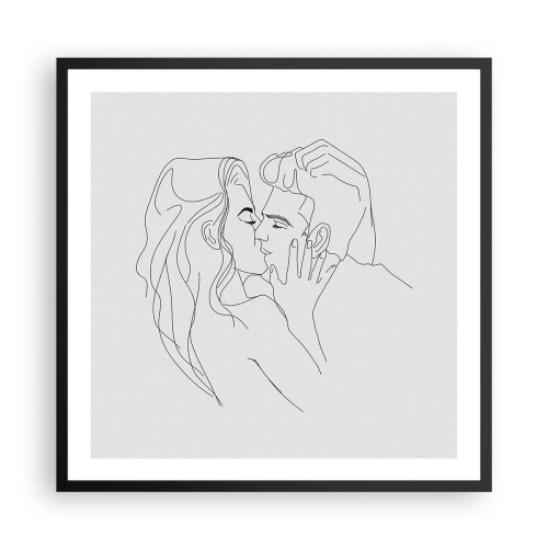 Plakát v černém rámu - Jedním tahem - 60x60 cm