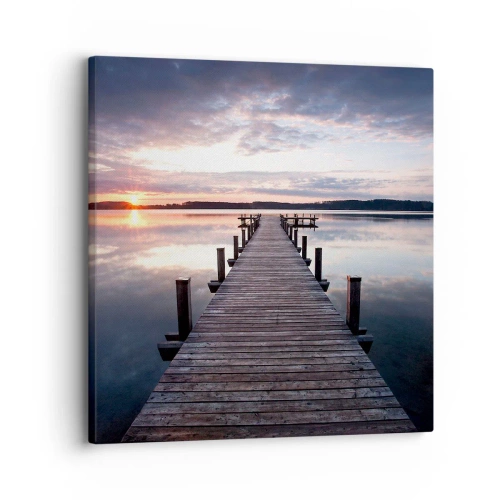 Obraz na plátně - Tichá hranice mezi dnem a nocí - 30x30 cm