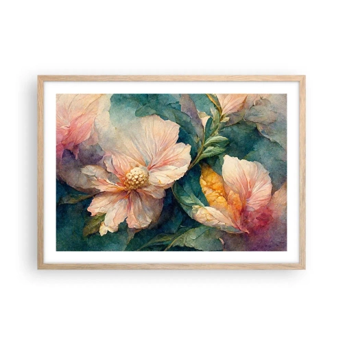 Plakát v rámu světlý dub - Čirá subtilnost - 70x50 cm