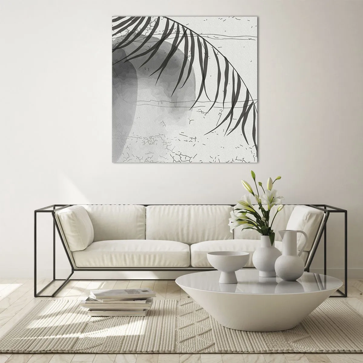 Obraz na skle - Subtilní exotika přírody - 70x70 cm
