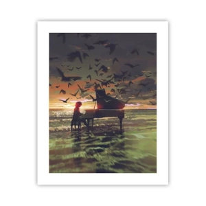 Plakát - Koncert na piano a vlny - 40x50 cm
