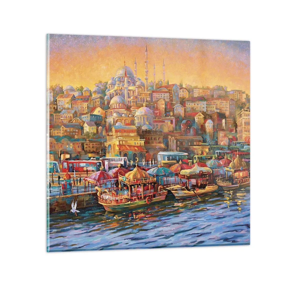 Obraz na skle - Istanbulský příběh - 60x60 cm