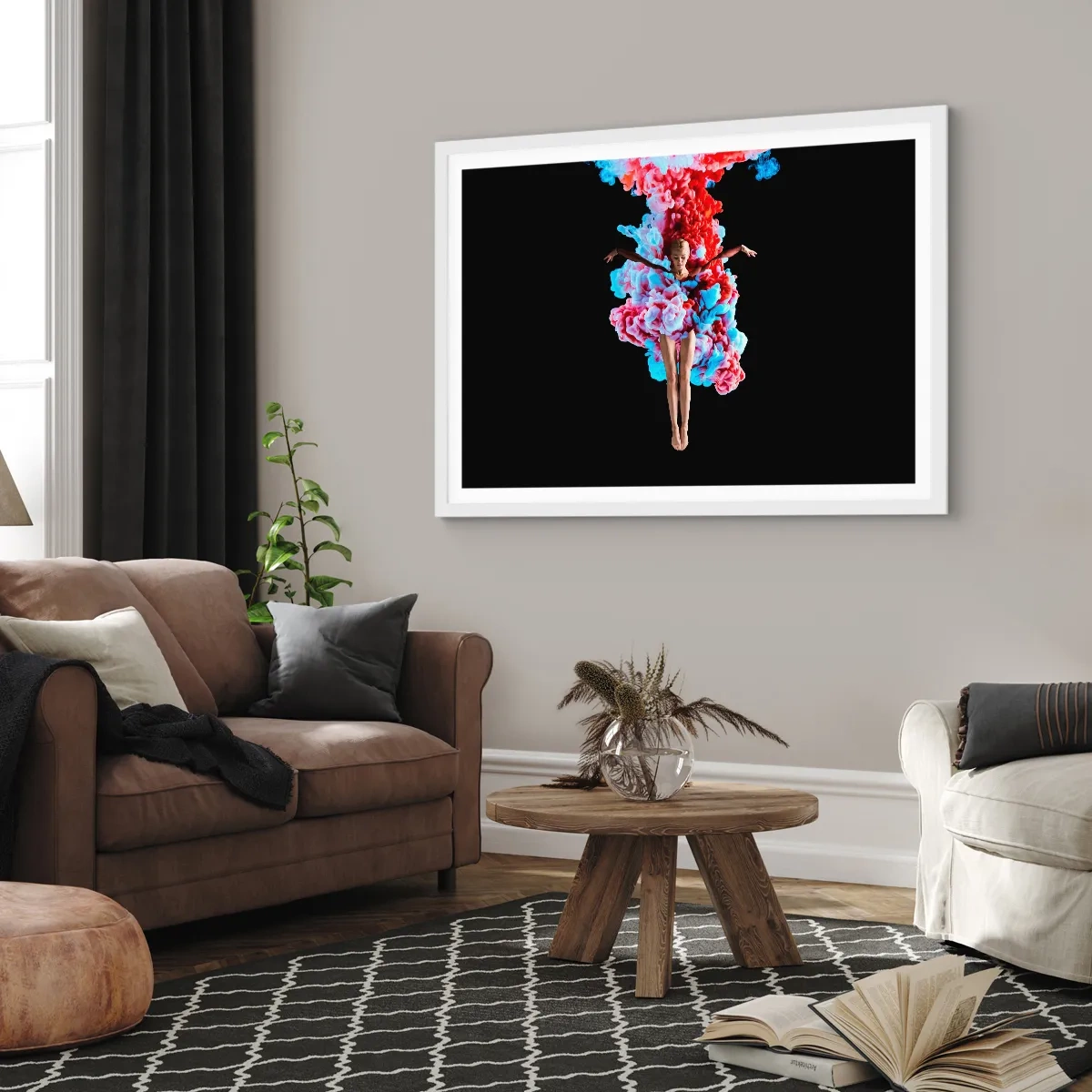 Plakát v bílém rámu - V plném květu - 70x50 cm