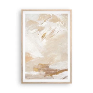 Plakát v rámu světlý dub - Pastelová kompozice - 61x91 cm