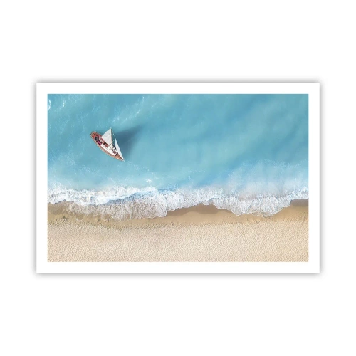 Plakát - Na hranici modré a zlaté - 91x61 cm