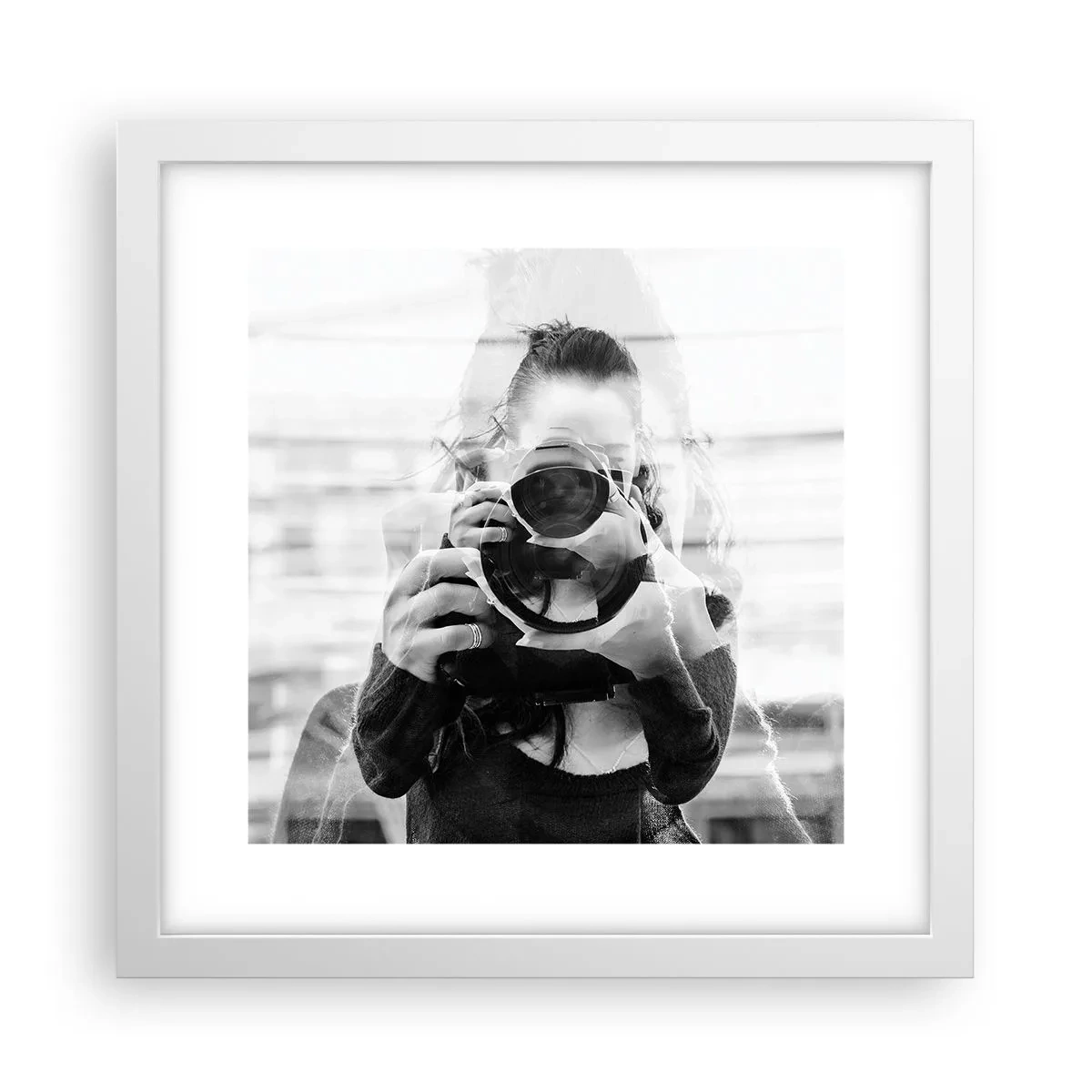 Plakát v bílém rámu - Tvůrce a materiál - 30x30 cm