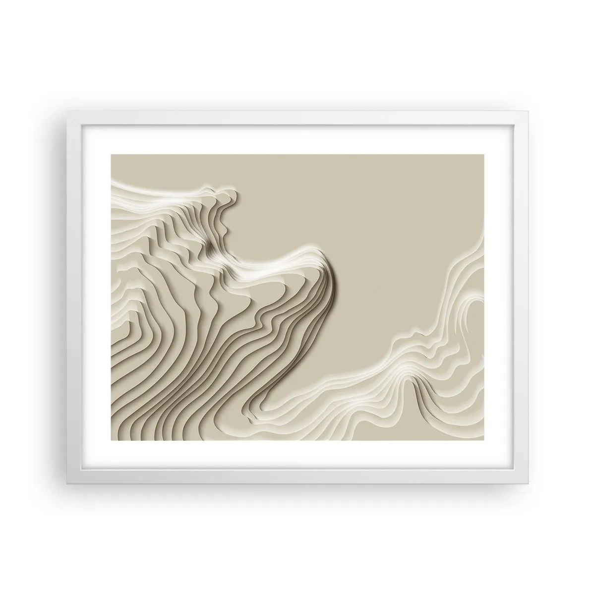 Plakát v bílém rámu - Topografie umění - 50x40 cm