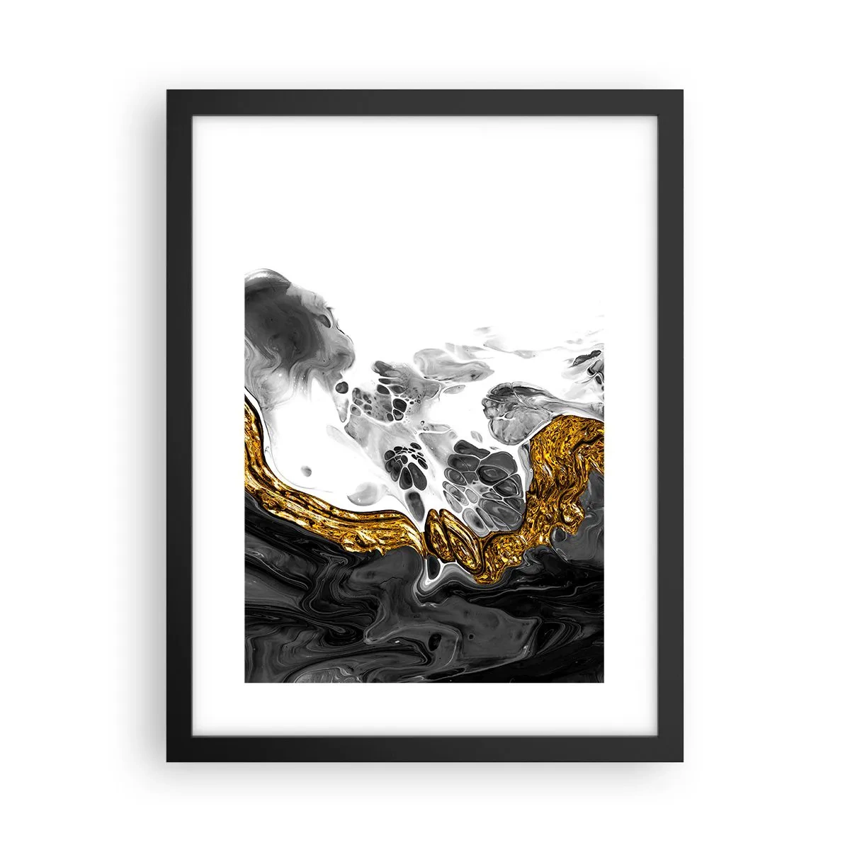 Plakát v černém rámu - Organická kompozice - 30x40 cm