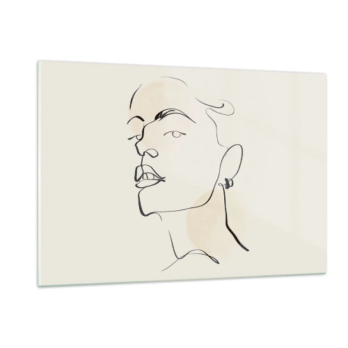 Obraz na skle - Hrdý pohled - 120x80 cm