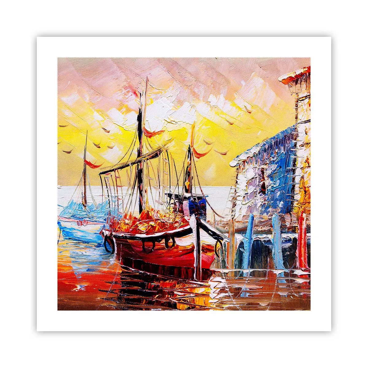 Plakát - Šťastný návrat - 50x50 cm