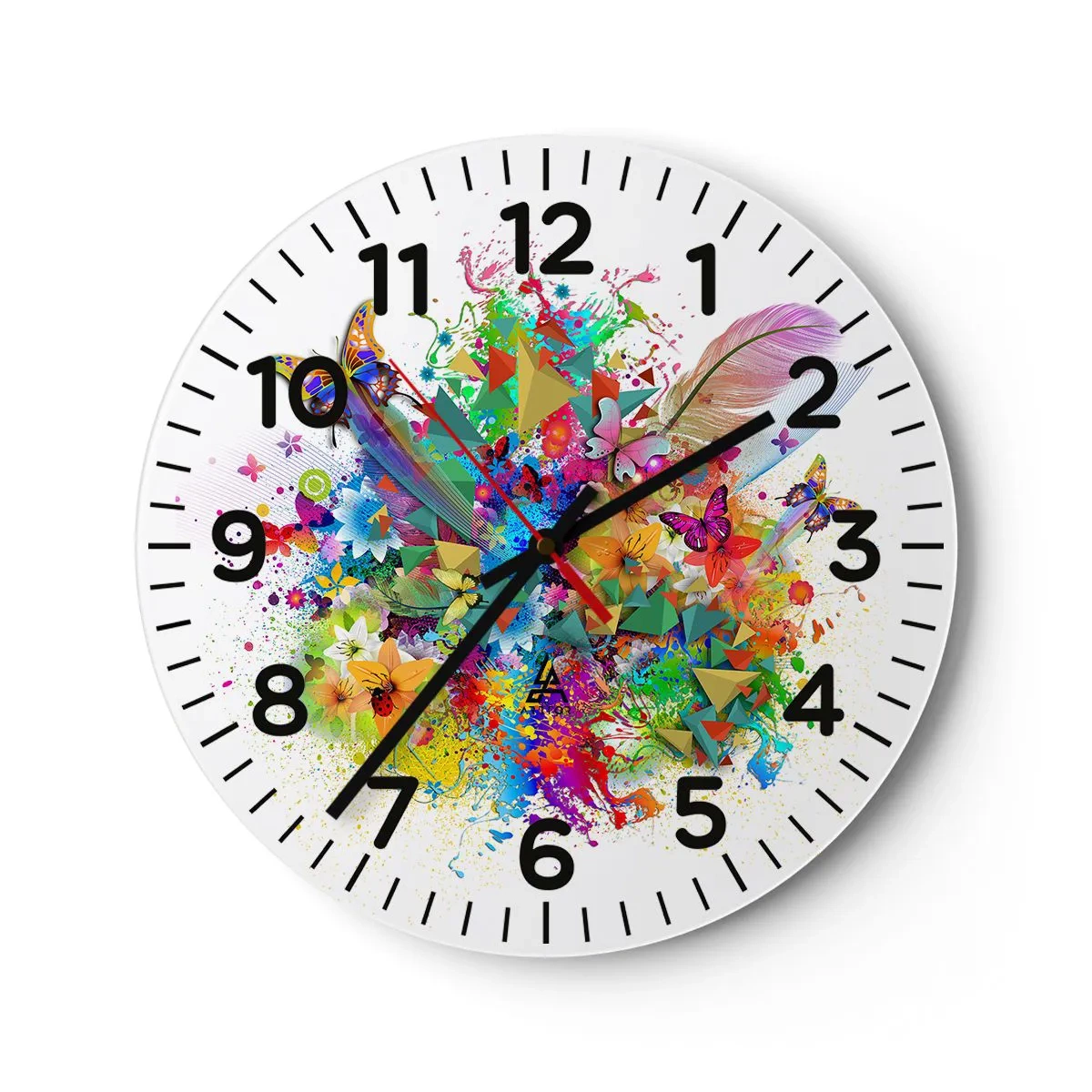 Nástěnné hodiny - Kytice radosti - 40x40 cm