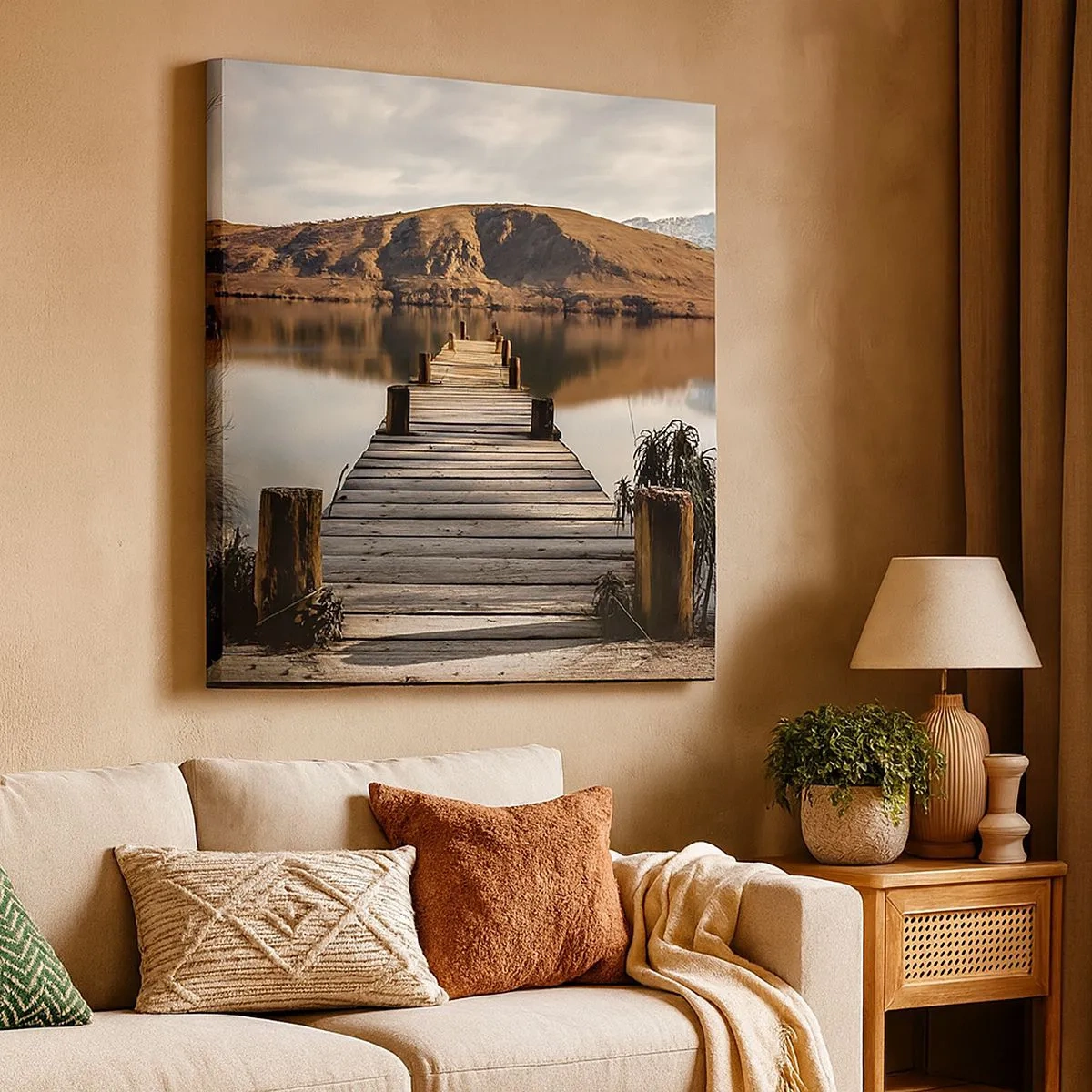 Obraz na plátně - Krajina v tichu - 30x30 cm