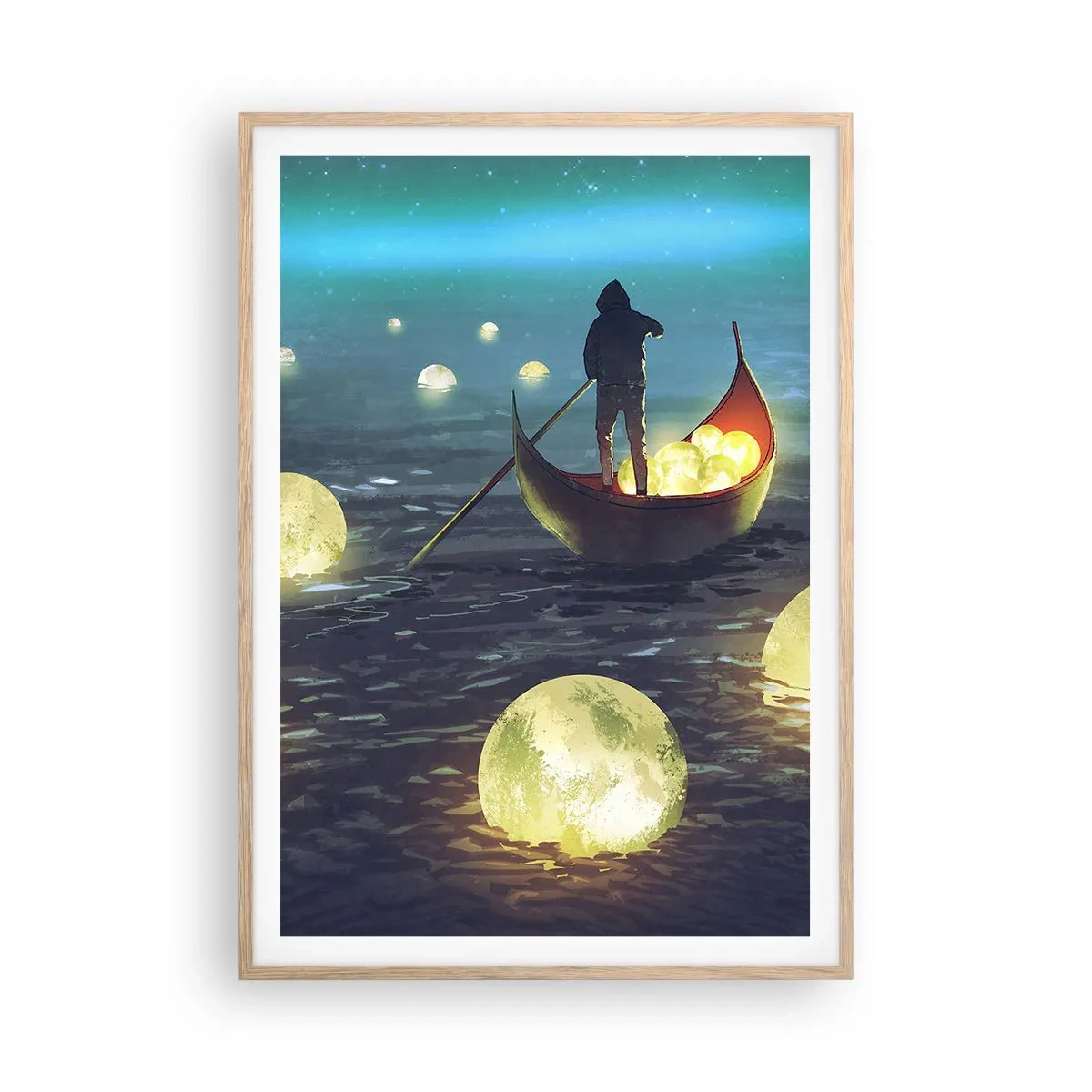 Plakát v rámu světlý dub - Věci, o nichž se filozofům nezdá - 70x100 cm