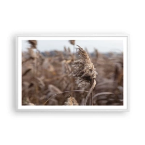 Plakát v bílém rámu - Čas odletět s větrem - 91x61 cm