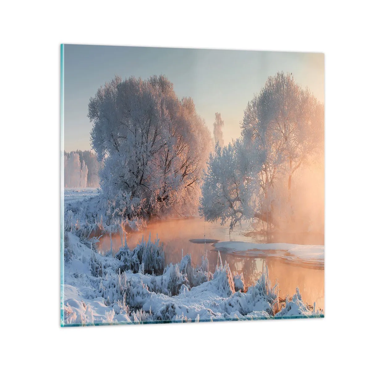 Obraz na skle - Vše se leskne ve slunečním krystalu - 70x70 cm