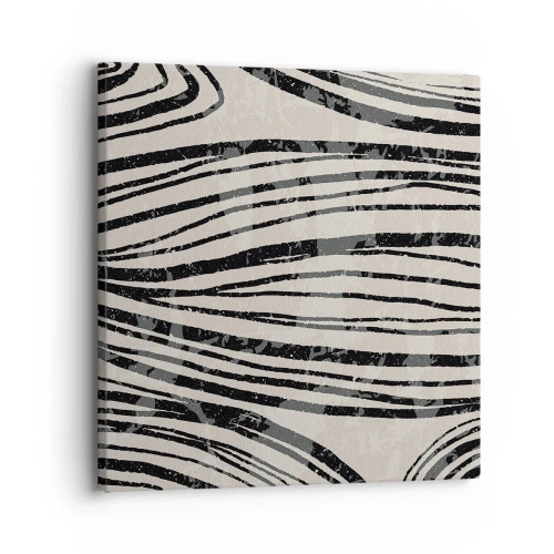 Obraz na plátně - Močál s liniemi - 30x30 cm