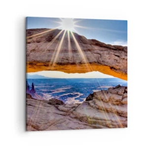 Obraz na plátně - Skalní branou - 50x50 cm