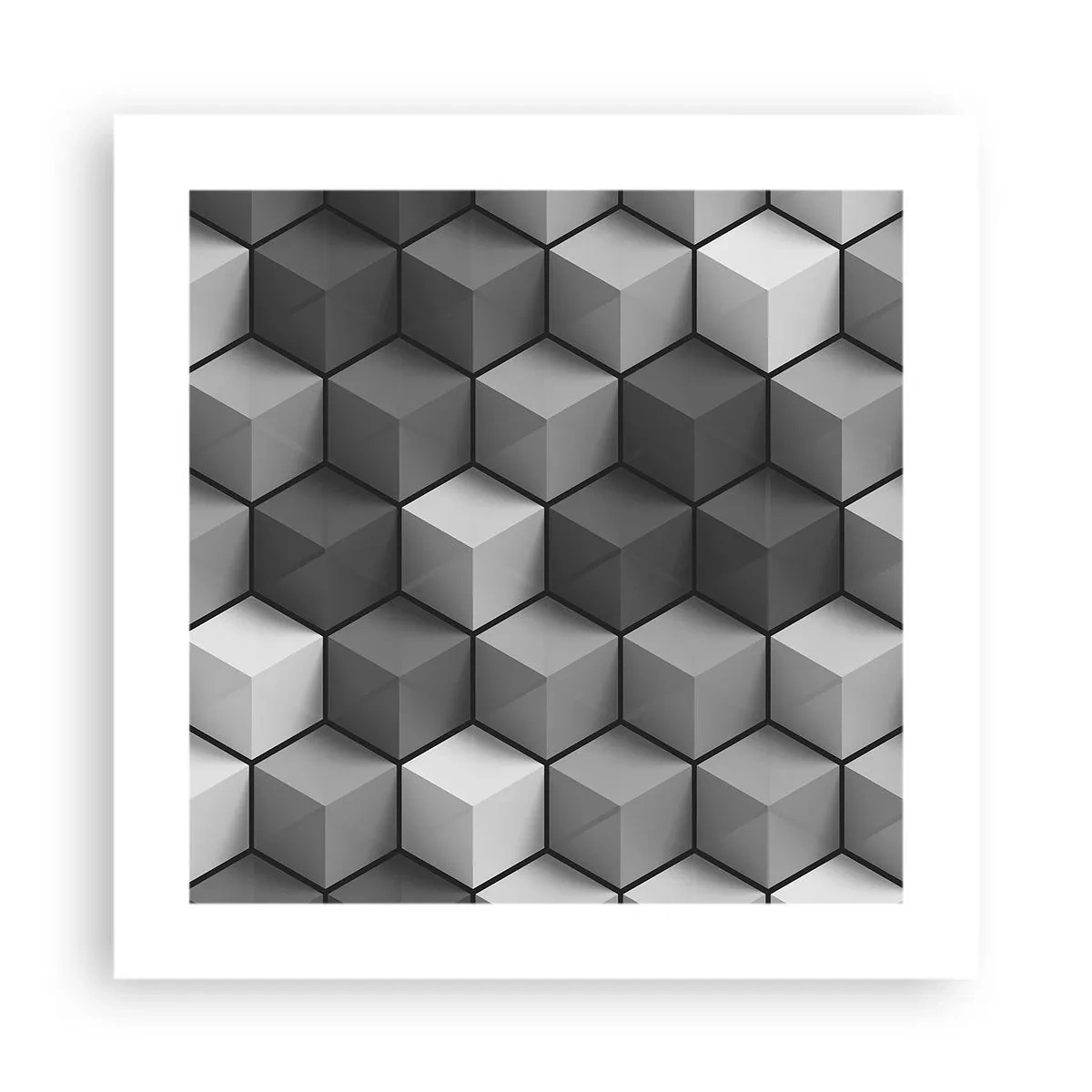 Plakát - Kubistické puzzle - 40x40 cm